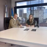 El intendente Maximiliano Sciaini se reunió con la presidenta de la Fundación Banco Provincia