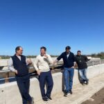 Avanza la obra de los puentes sobre el río Salado