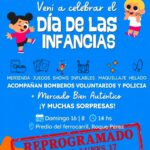 Postergan para mañana lunes 17 los festejos por el Día de las Infancias en Roque Pérez