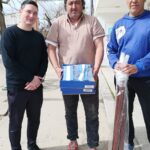 Entregaron banderas de ceremonia al Club Social y Deportivo de Carlos Beguerie