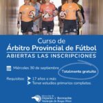 Roque Pérez abre la inscripción al Curso de Árbitro Provincial de Fútbol