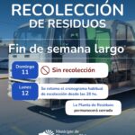 ROQUE PÉREZ: RECOLECCIÓN DE RESIDUOS DURANTE EL FIN DE SEMANA LARGO